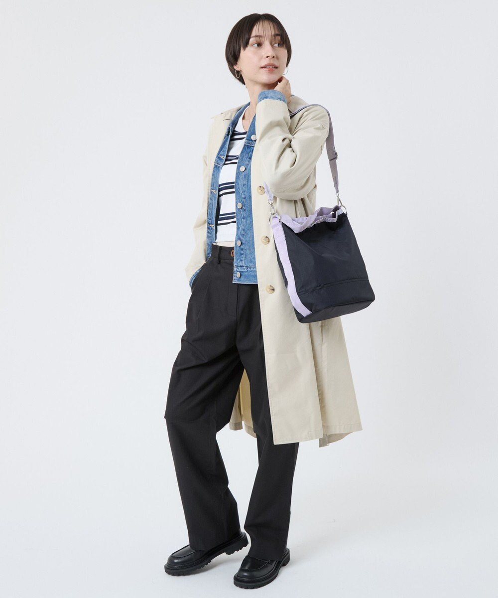 LeSportsac CONVERTIBLE BUCKET BAG/ディープシー/ソフトラベンダー 