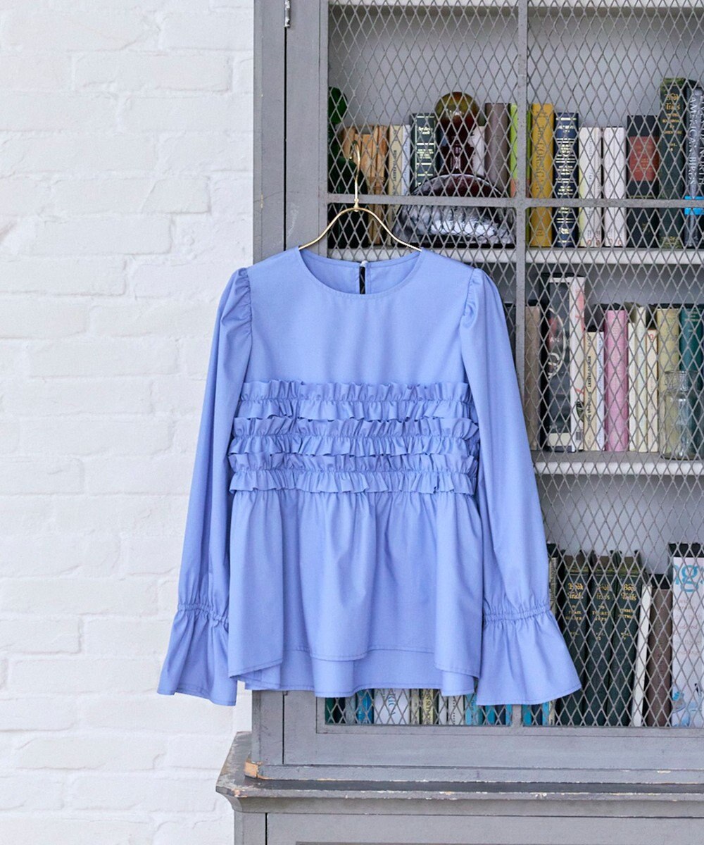 Feroux フリルギャザー ブラウス 