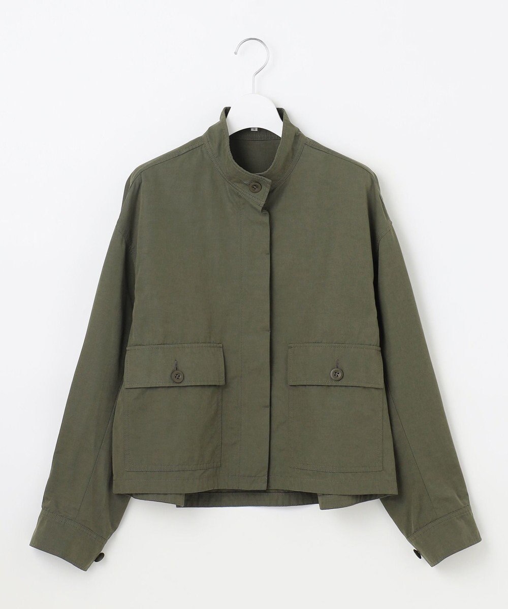 23区 【SLOW/一部店舗限定】ウォッシュドピーチタフタ ブルゾン 