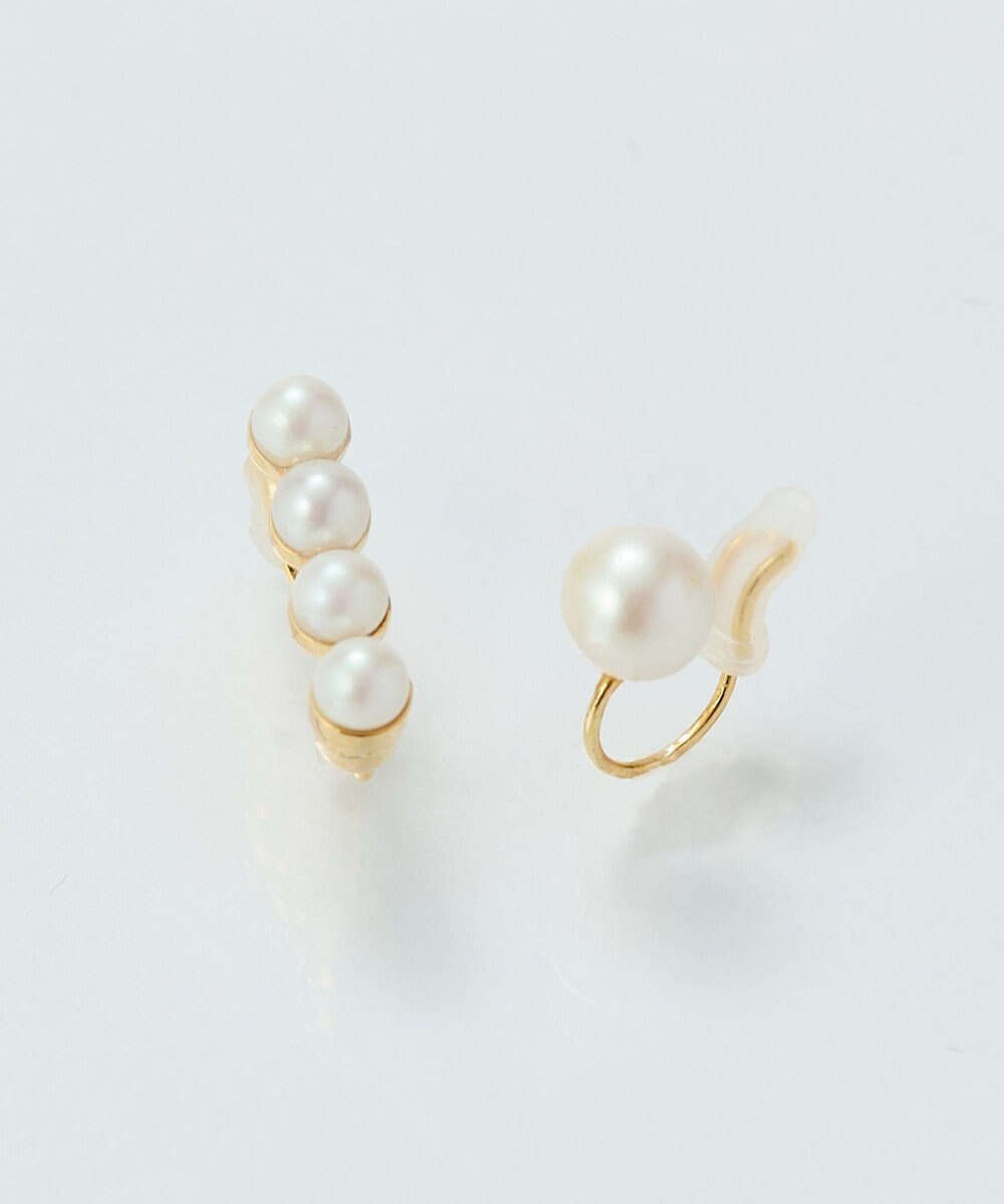 Phoebe 【金属アレルギー対応】2setラインパールイヤーカフ　ゴールド/ニッケルフリー 