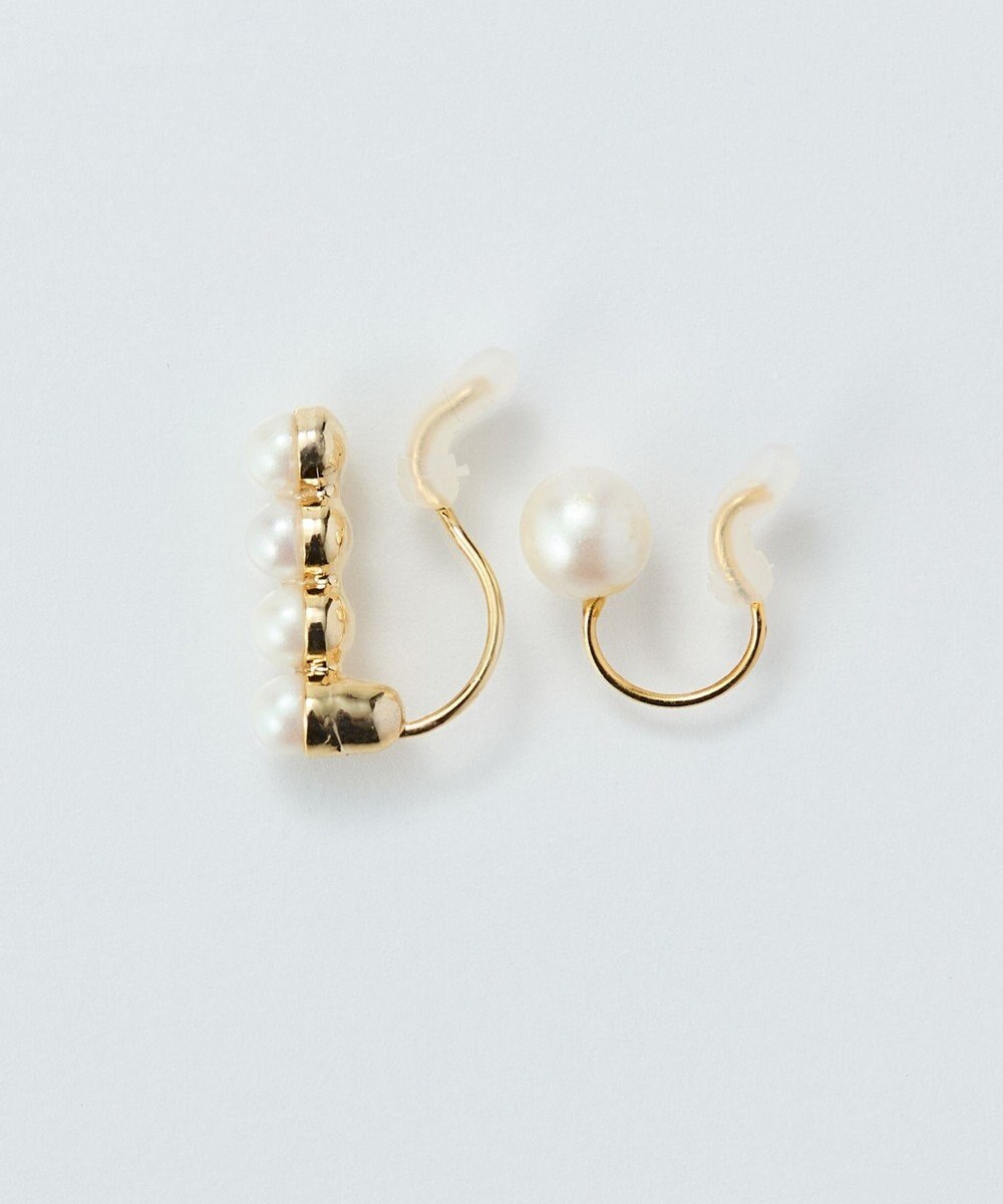 Phoebe 【金属アレルギー対応】2setラインパールイヤーカフ　ゴールド/ニッケルフリー 