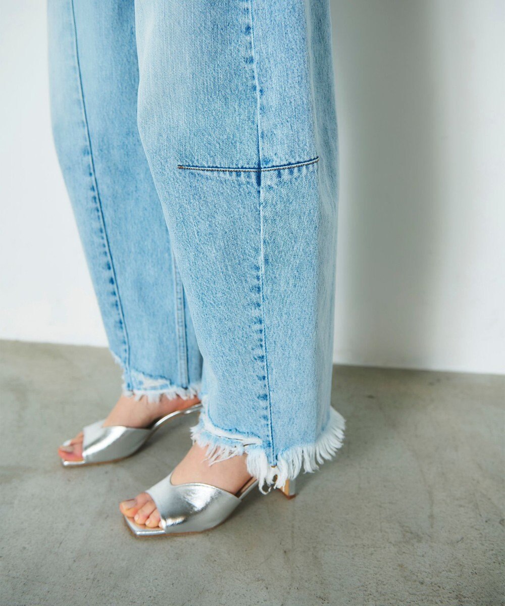 GRACE CONTINENTAL 切替ボリュームデニム 