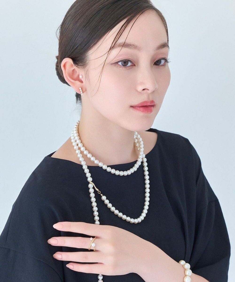 Phoebe 【金属アレルギー対応】2setラインパールイヤーカフ　ゴールド/ニッケルフリー 