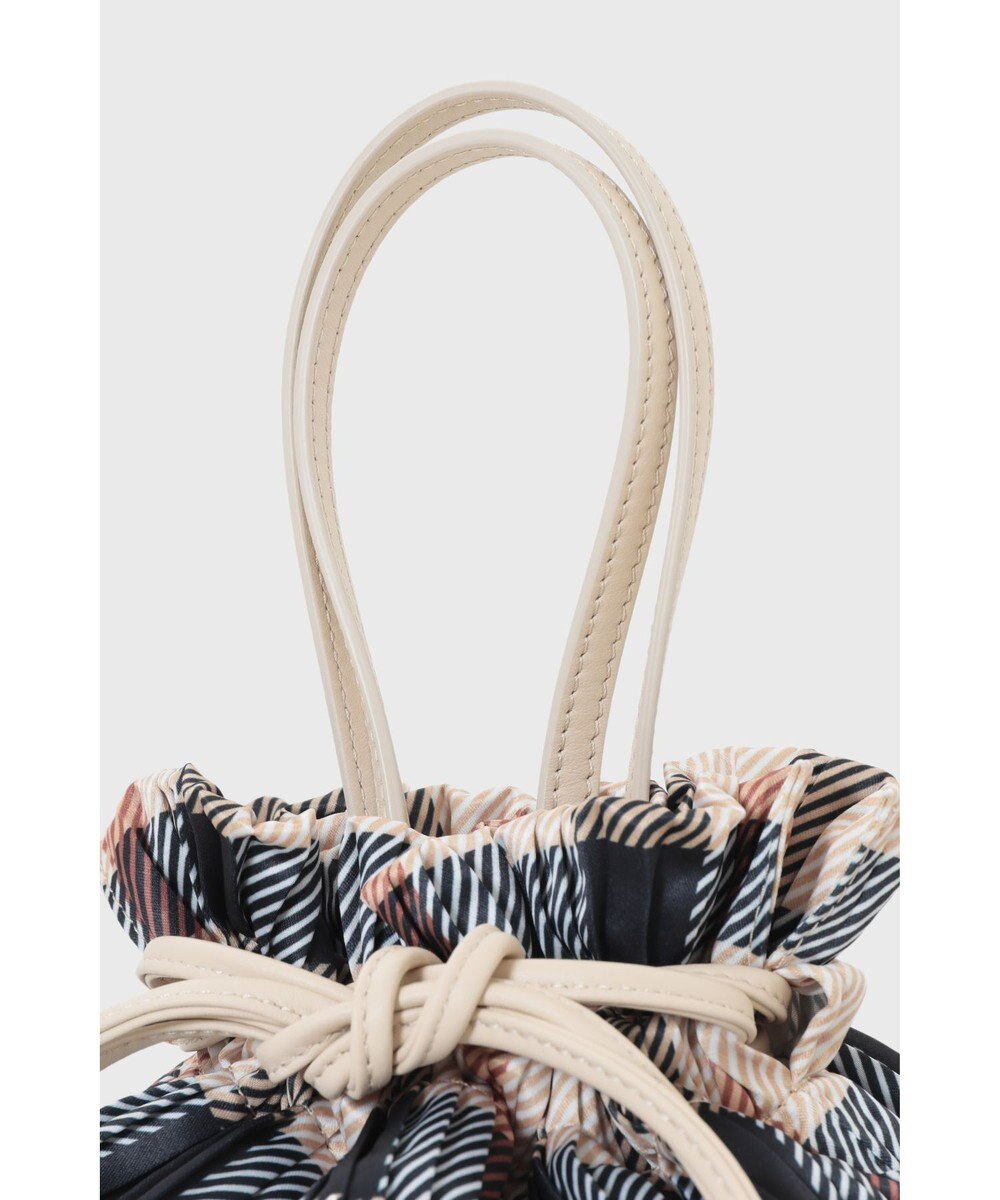 DAKS 【軽量】ポリエステル ハウスチェック 2WAY巾着バッグ 