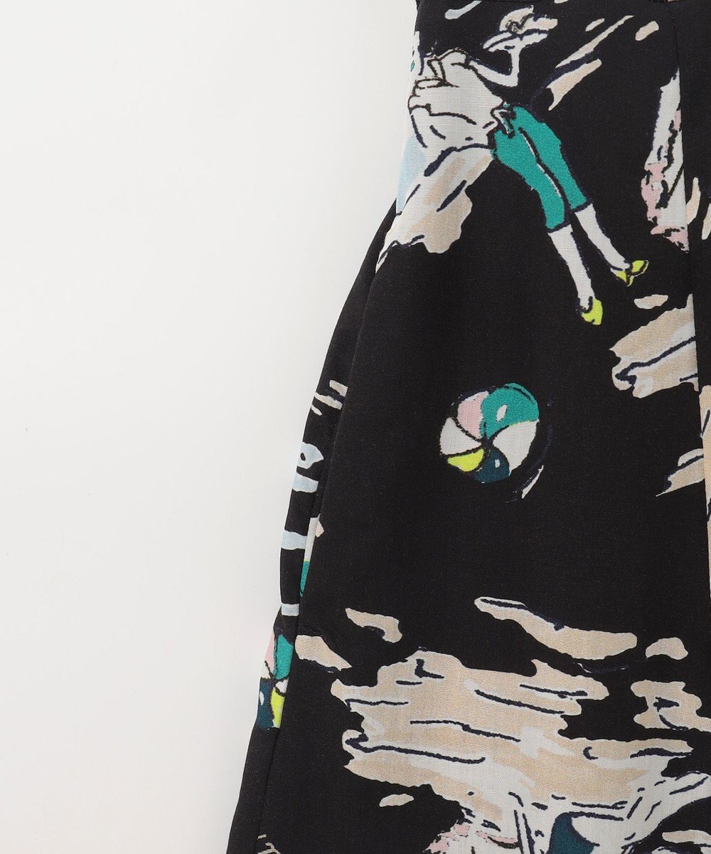 GRACE CONTINENTAL バックコンシャスプリントワンピース 