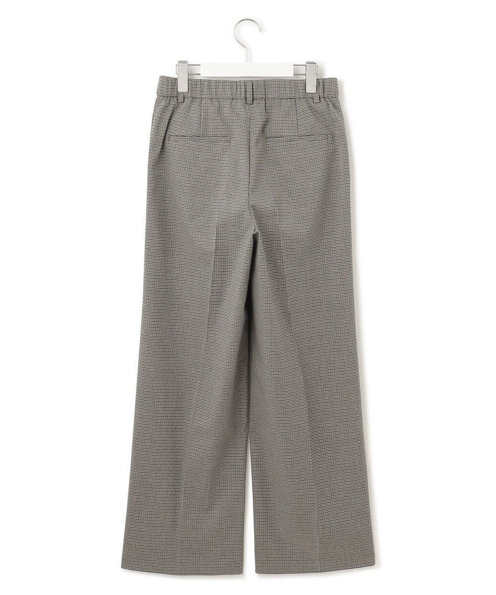 23区 L 【洗える】チェックストレッチ ワイドパンツ 