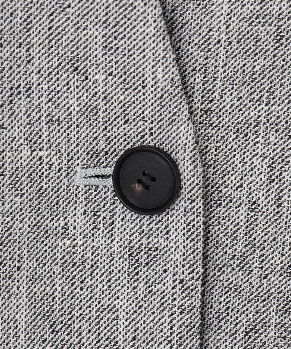 ICB L ストレッチMIXツイード 半袖ジャケット 