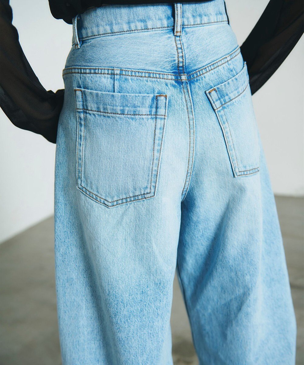 GRACE CONTINENTAL 切替ボリュームデニム 