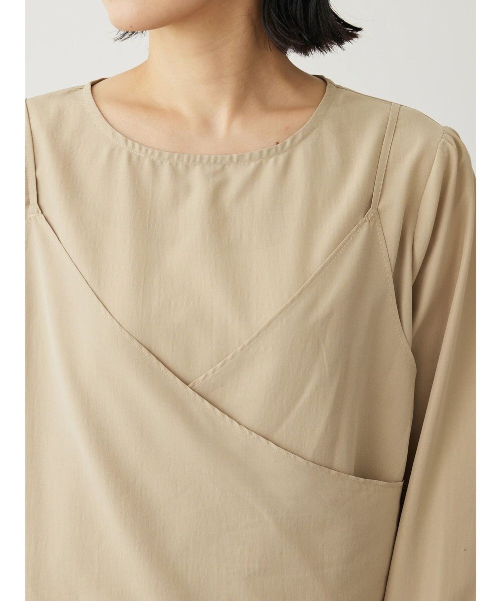 Green Parks レイヤード風ビスチェブラウス 