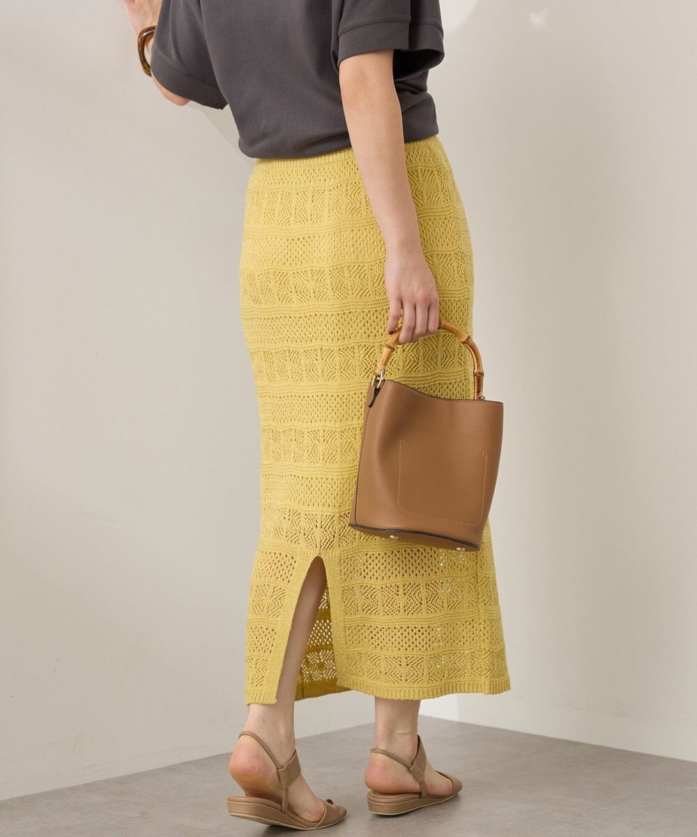 AMERICAN HOLIC レース編みニットタイトスカート 