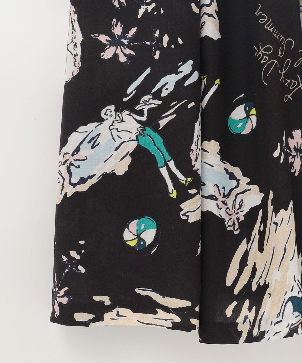 GRACE CONTINENTAL バックコンシャスプリントワンピース 