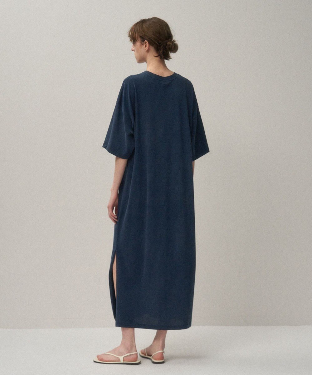 ATON HARD WASHED SUVIN | オーバーサイズＴシャツドレス 
