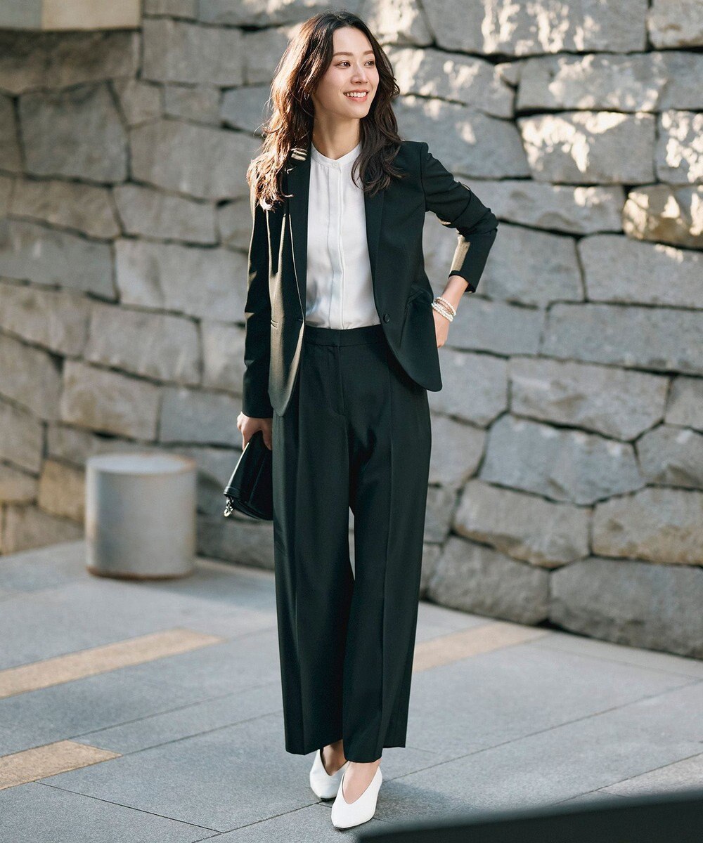 ICB L 【新色追加・防シワ・速乾・洗える】Fied ワイドパンツ 