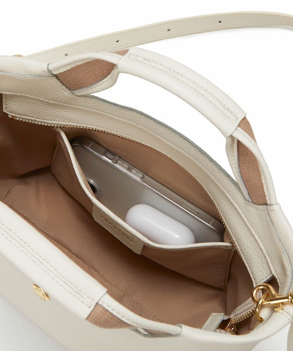 TOPKAPI 【TREASURE TOPKAPI】ソフトシュリンク テープハンドル ショルダー付きミニ トート バッグ 