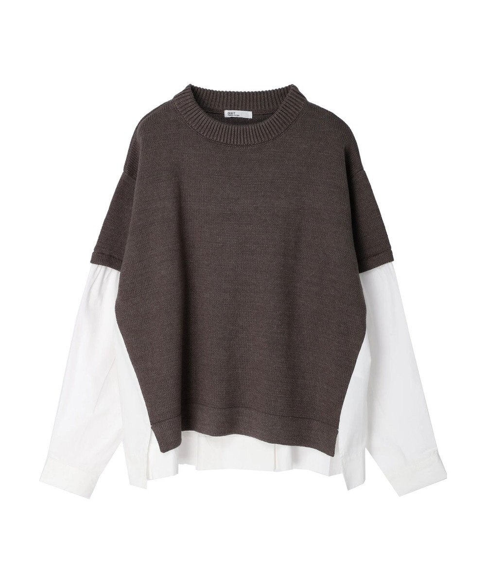 CRAFT STANDARD BOUTIQUE シャツドッキングニットプルオーバー 