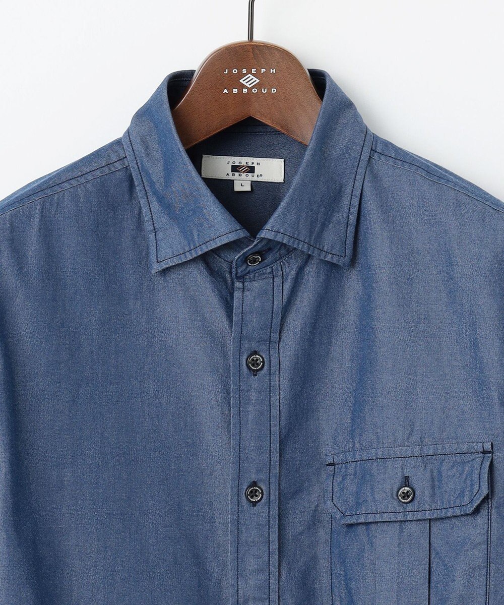 JOSEPH ABBOUD 【キングサイズ・新たな環境配慮型素材使用】サスティナブルファブリック  テンセルツイル  シャツ 