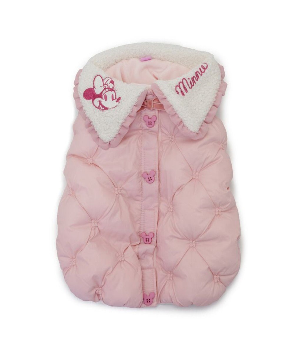 PET PARADISE ディズニー ミニーマウス 遠赤外線 ベスト ツイード襟  小型犬 