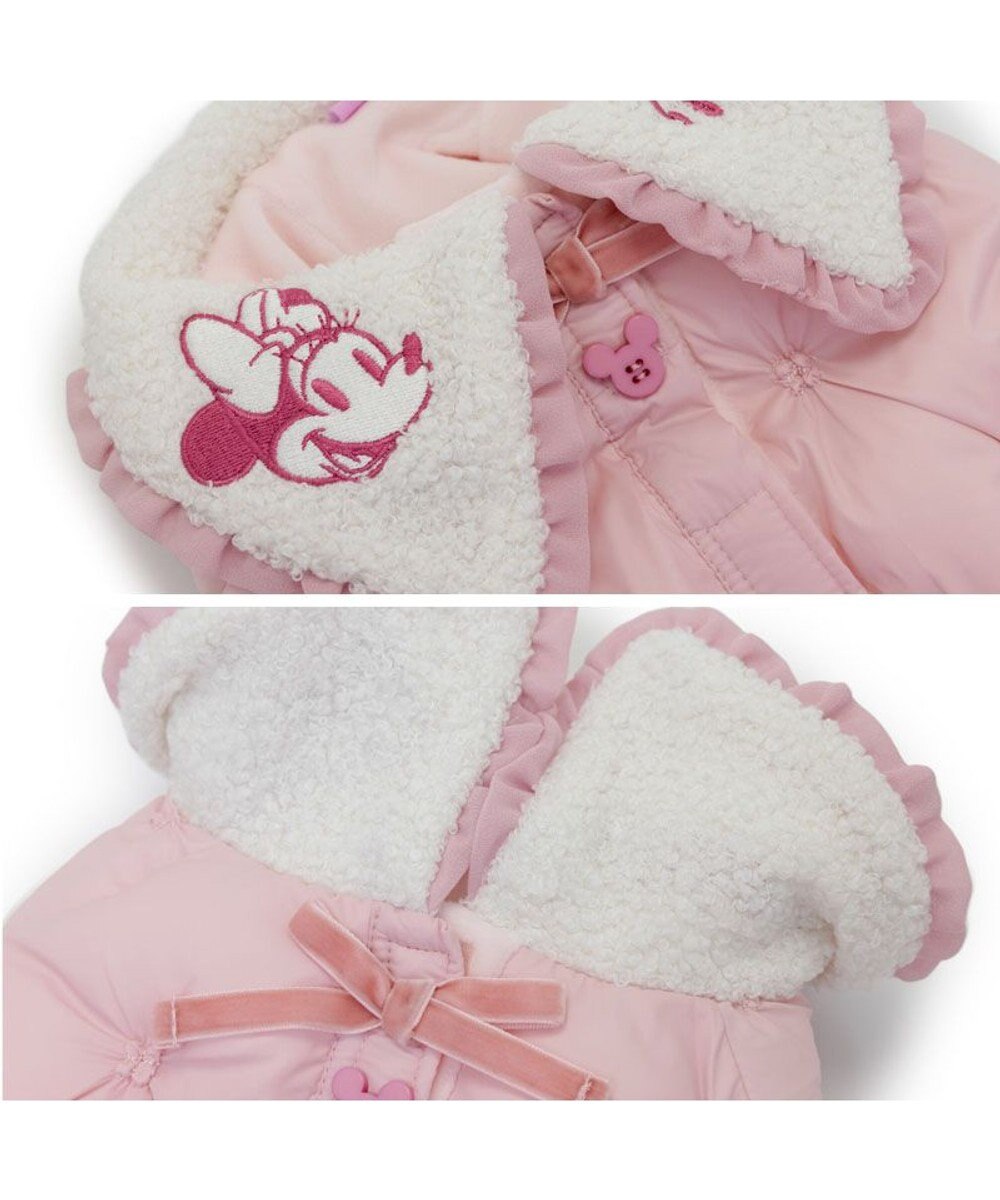 PET PARADISE ディズニー ミニーマウス 遠赤外線 ベスト ツイード襟  小型犬 