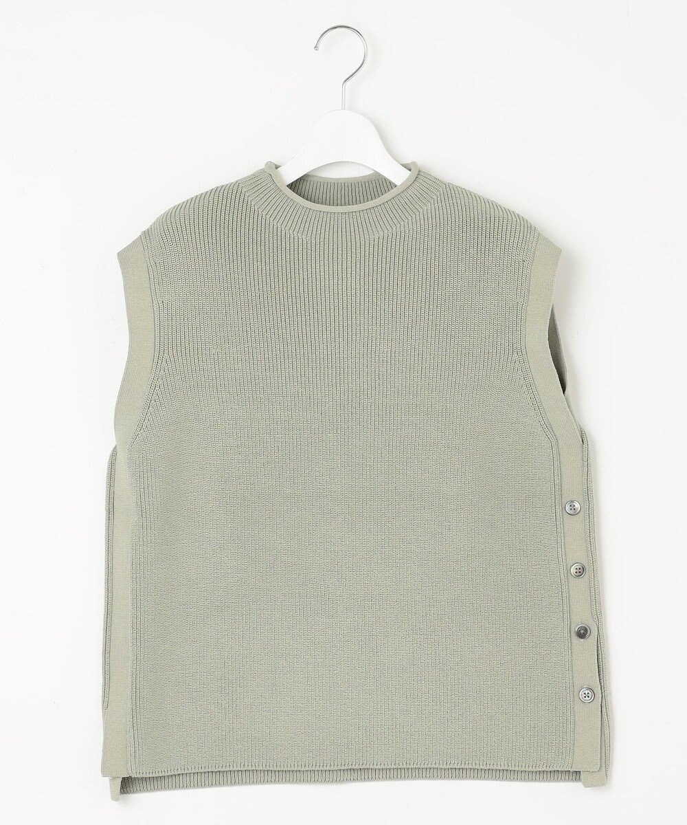 J.PRESS LADIES L 【洗える】CLEAR COTTON BLEND ニット ベスト 