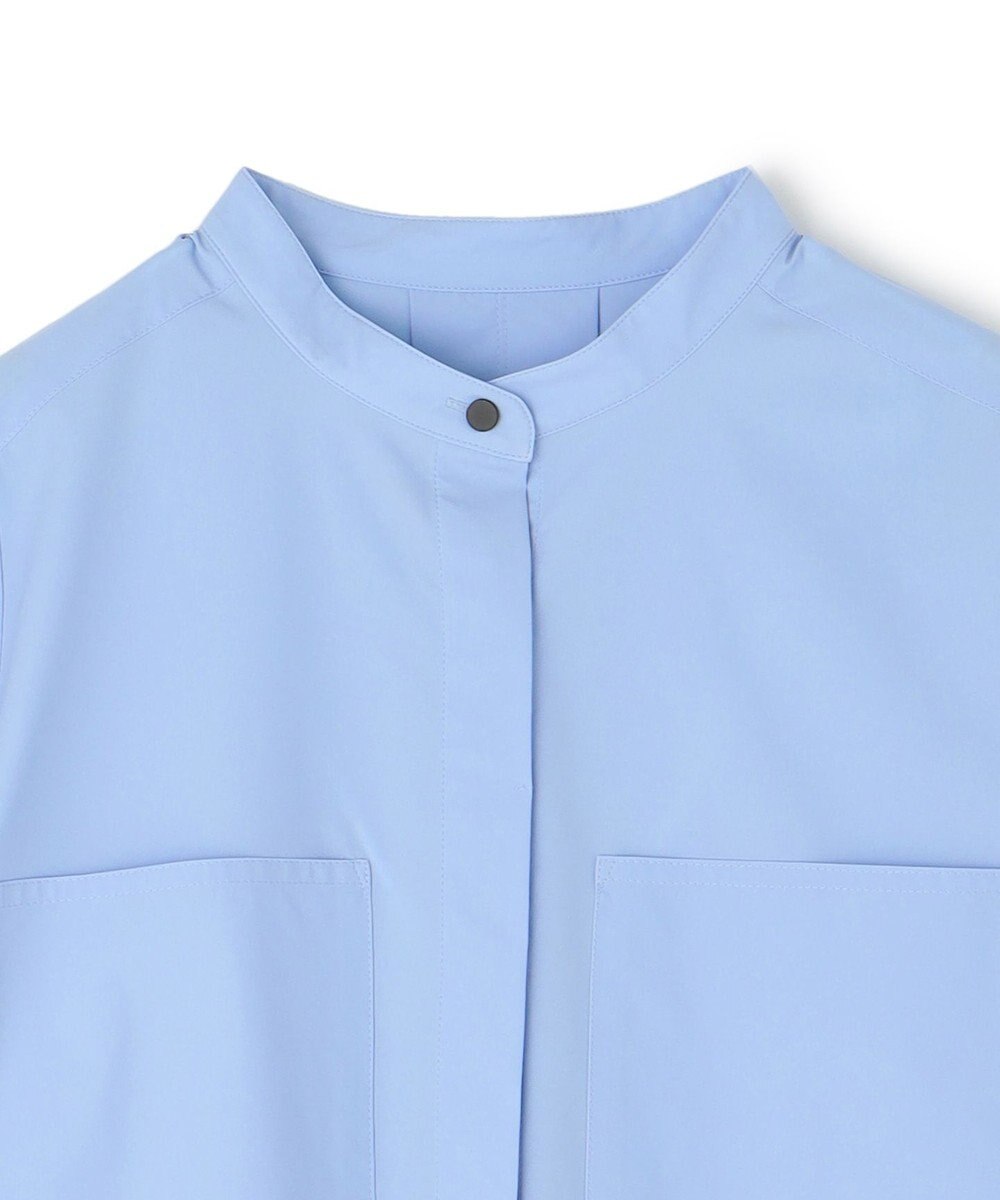 UNFILO FINE MOVE バンドカラーシャツ 