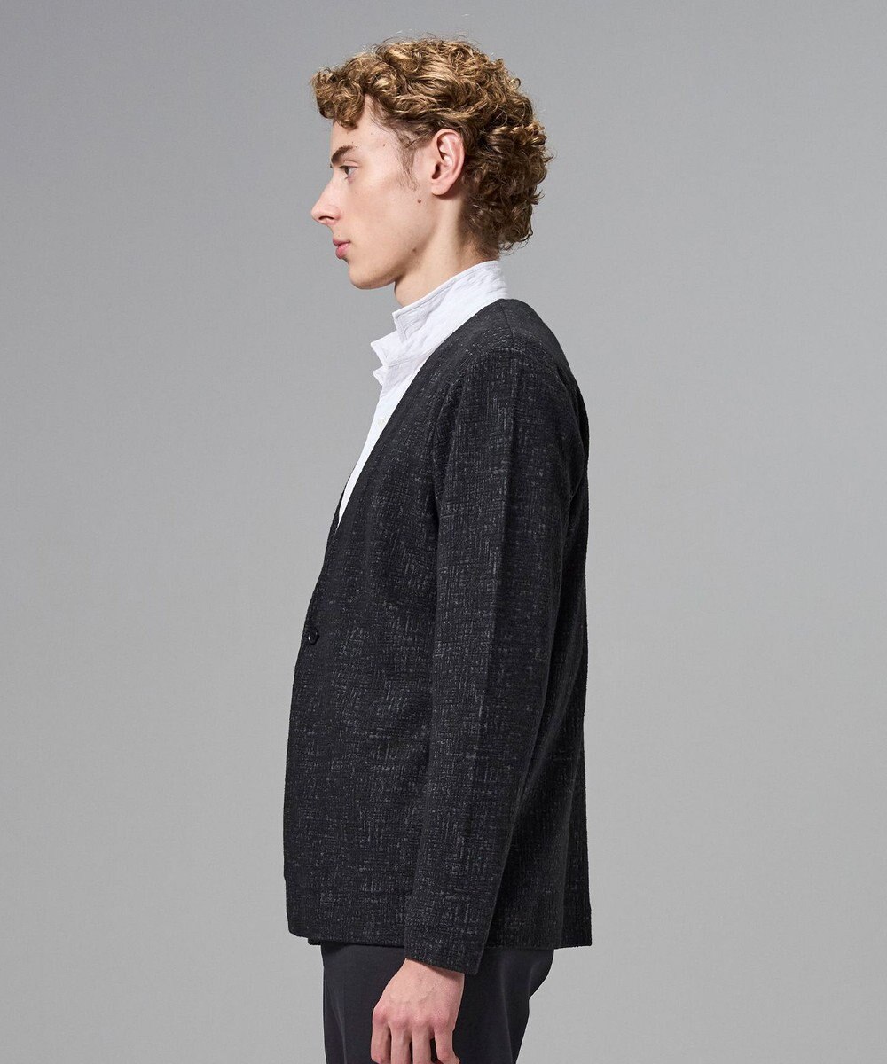 JOSEPH HOMME 【イージーケア】パフィーチェックジャージー　カーディガン 