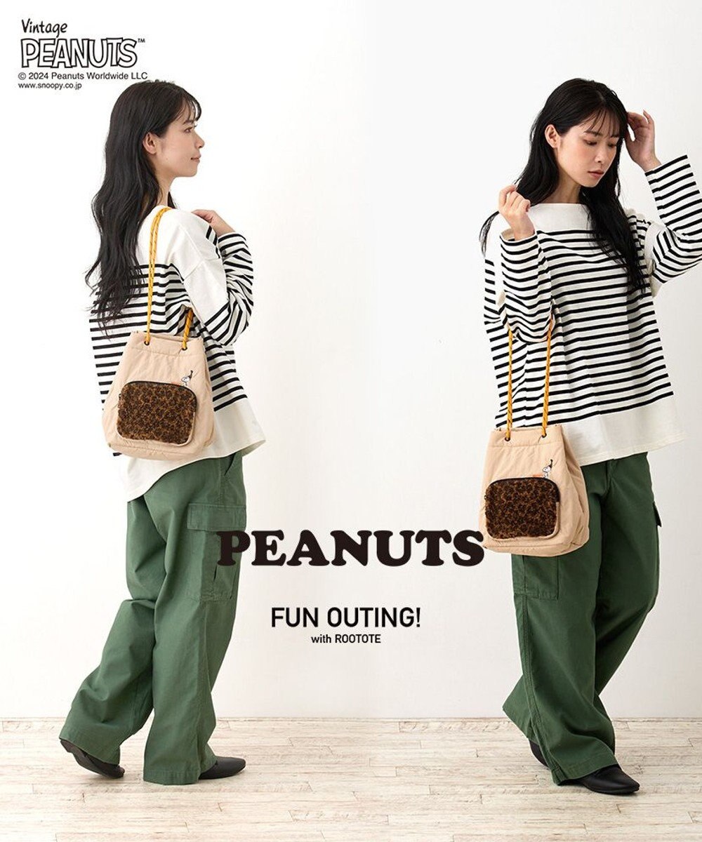ROOTOTE 8411【スヌーピー】IP.ポシェット.ボア.ピーナッツ-9S 