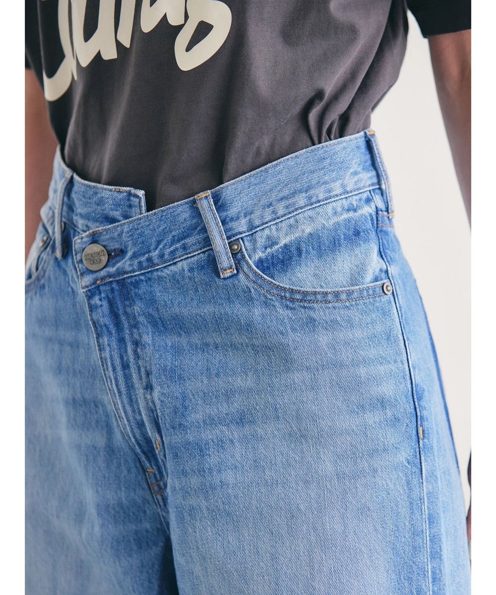 AMERICAN HOLIC アシンメトリーデニムワイドパンツ 