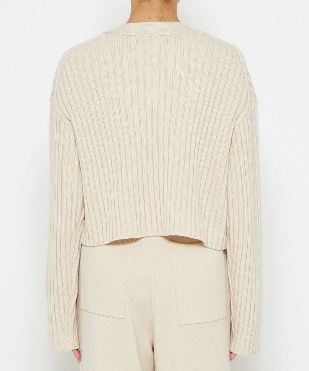 uncrave 【洗える】メリノウール ショートカーディガン（uncrave WHITE） 