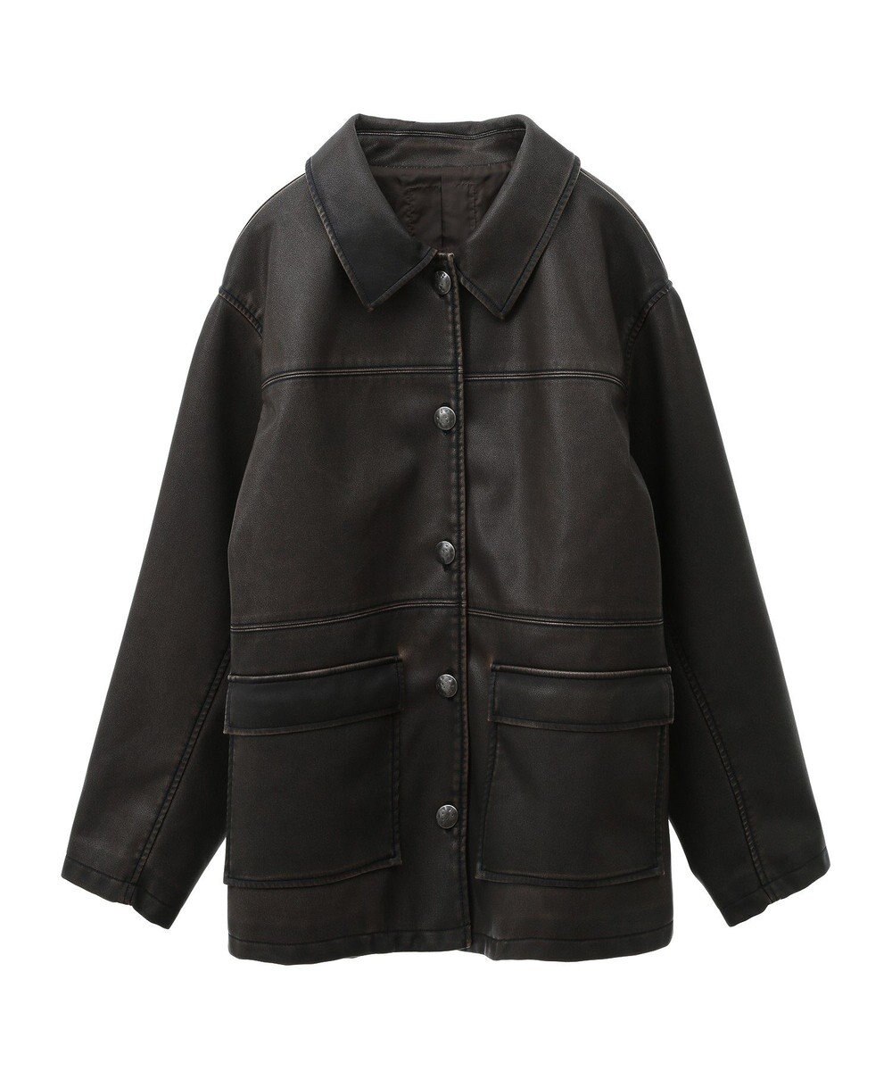 Green Parks ■ＥＳＣＡＲ　ウ゛ィンテージ調エコレザージャケット 