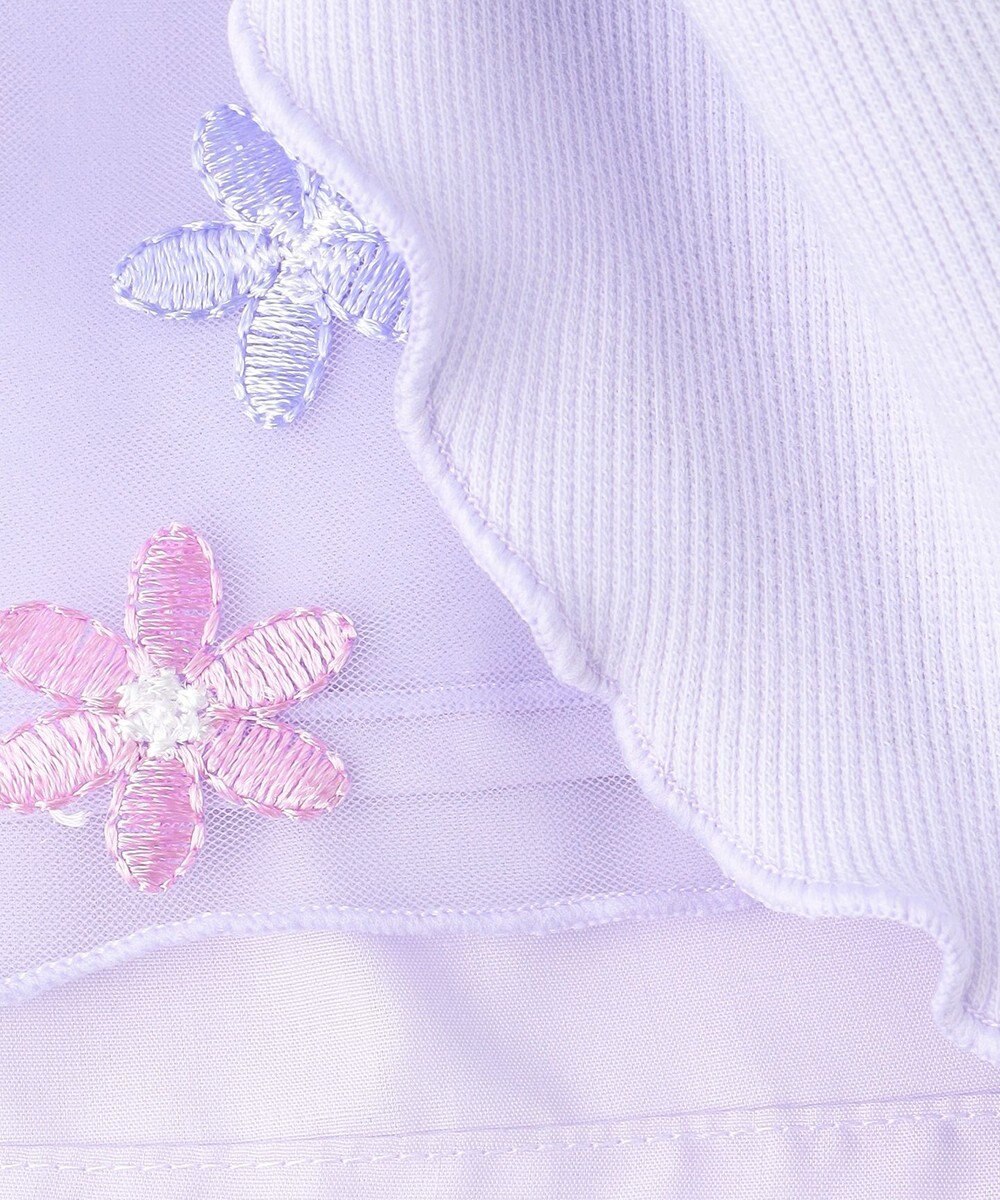 ANY KIDS 刺繍チュールワンピース 