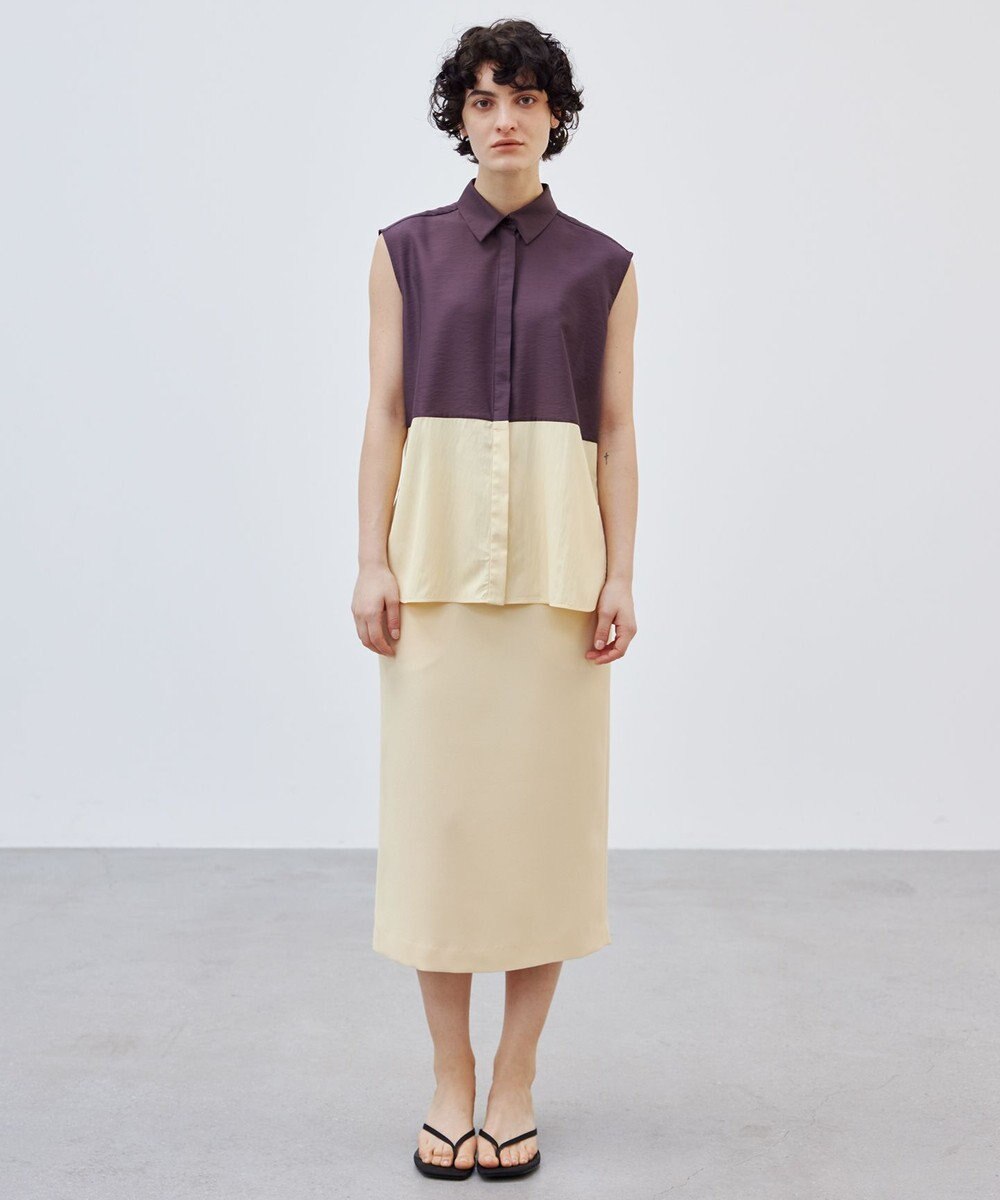 BEIGE， 【洗える】SERBES / ノースリーブブラウス 