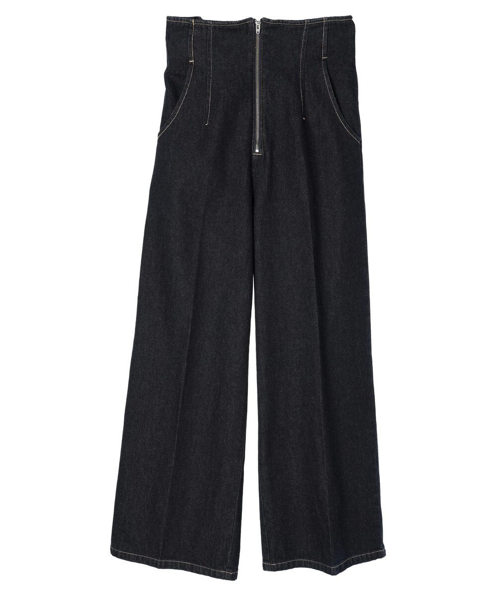 earth music&ecology フロントジップデニムパンツ 