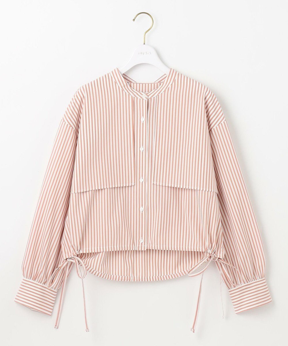 ANY SIS 【UVカット・接触冷感・速乾】クロップトヨークハオリ シャツ 