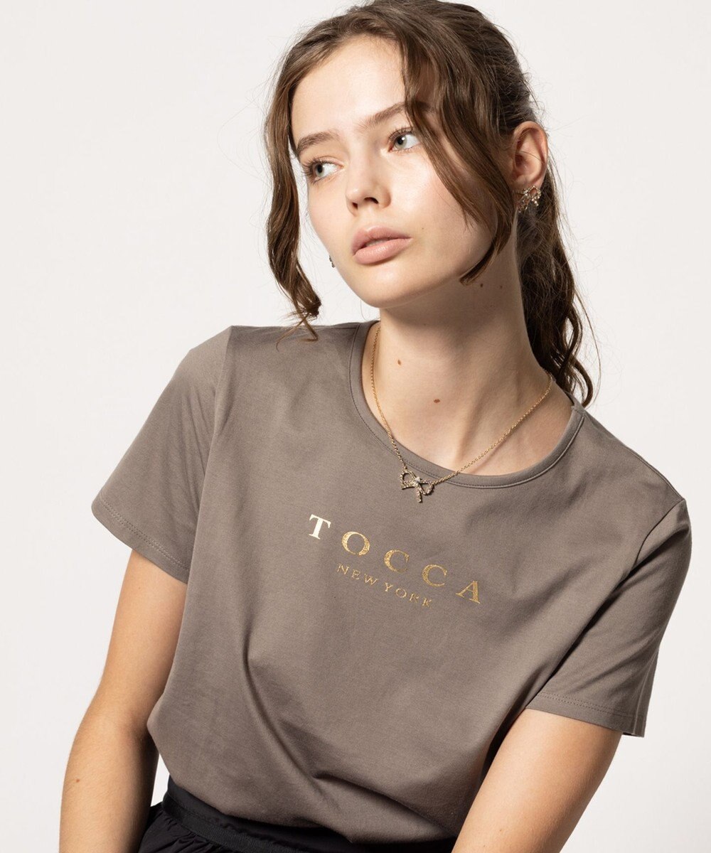 TOCCA 【洗える！】TOCCA NEW YORK LOGO TEE Tシャツ [新色]グレー系