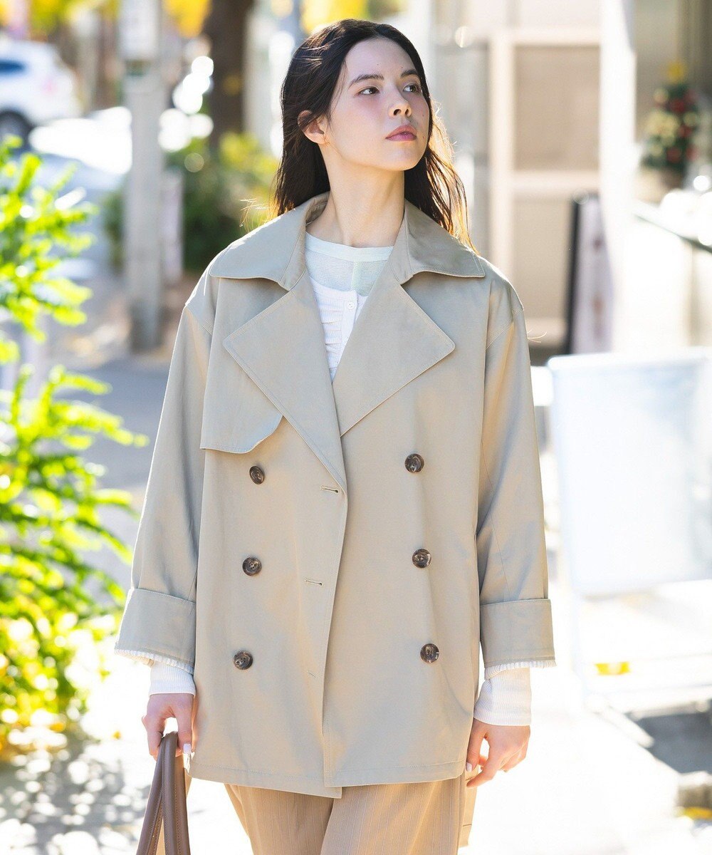 CRAFT STANDARD BOUTIQUE ワイドカフスミディトレンチコート 