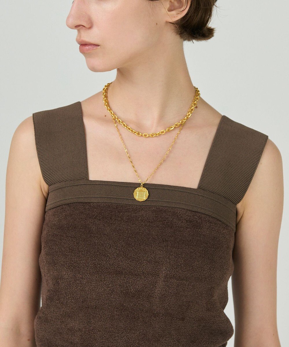 GRACE CONTINENTAL コインダブルネックレス 