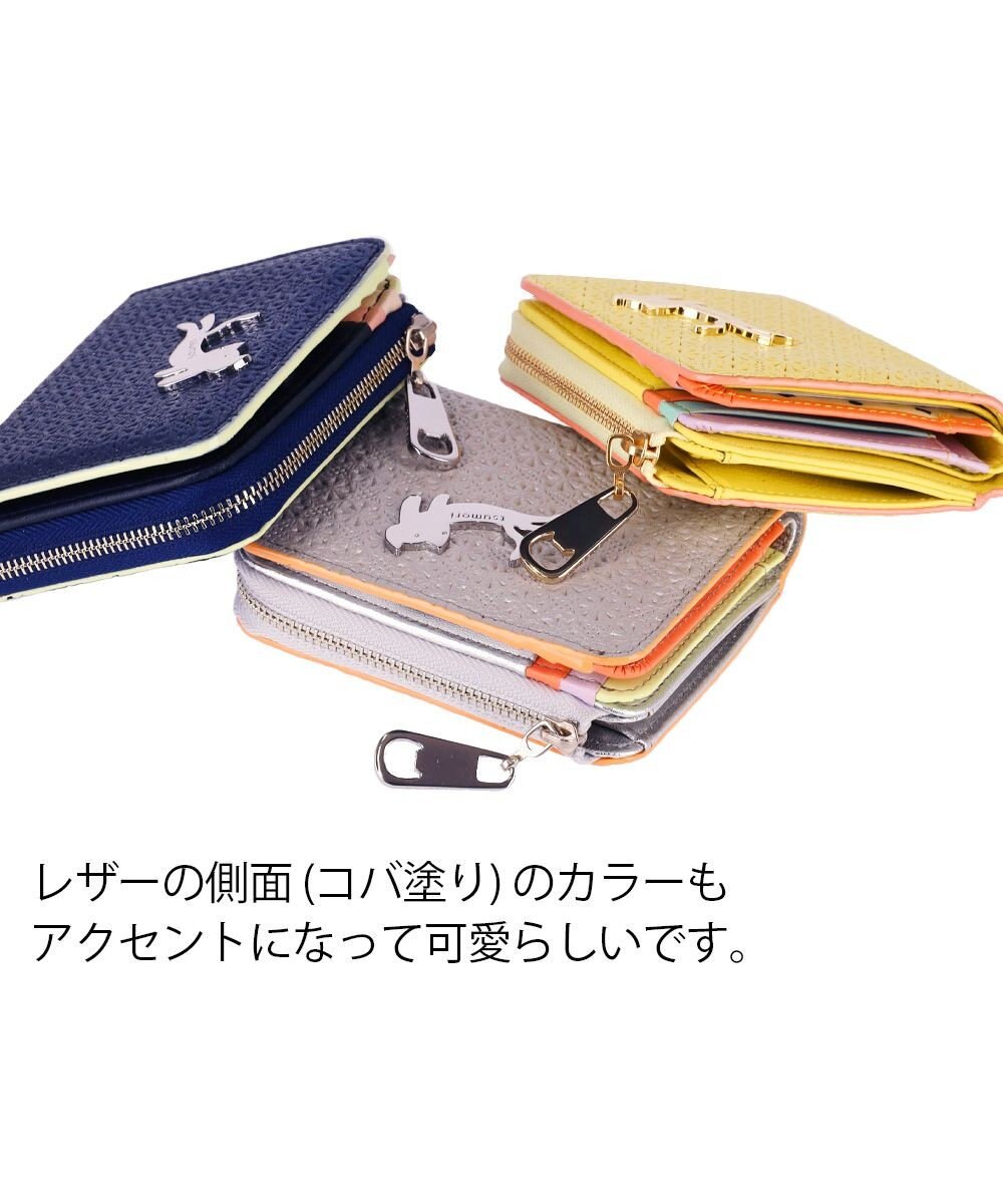tsumori chisato CARRY キラネコフラワー 2つ折り財布 