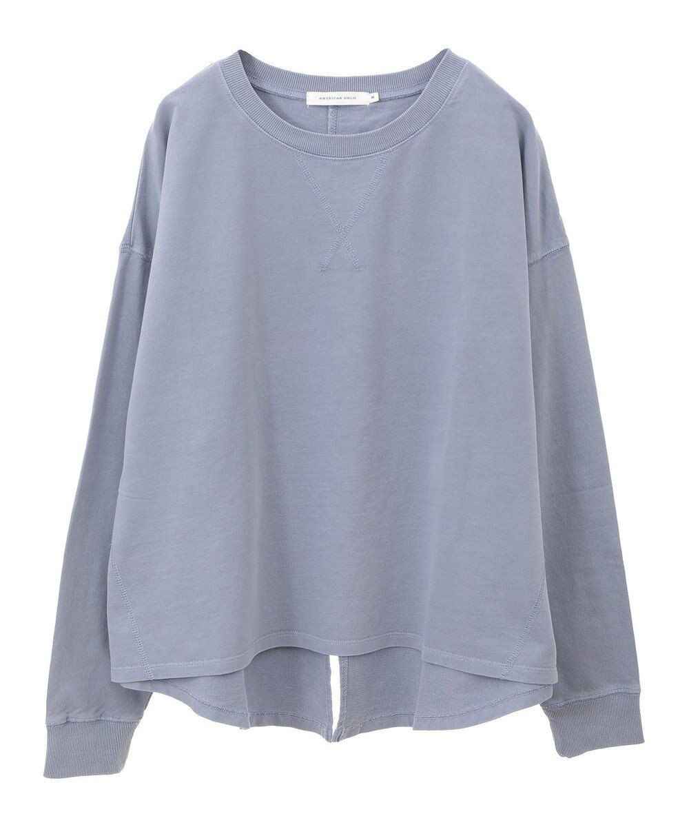 AMERICAN HOLIC ピグメント加工裏毛ルーズプルオーバー 