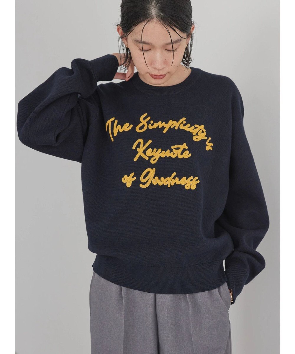 AMERICAN HOLIC サガラ刺繍ミラノリブニットプルオーバー 