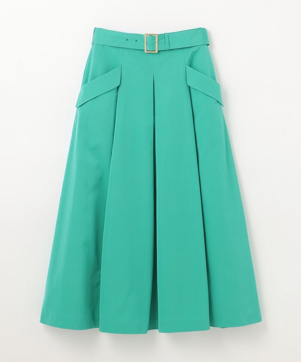 GRACE CONTINENTAL グログランタックフレアスカート 