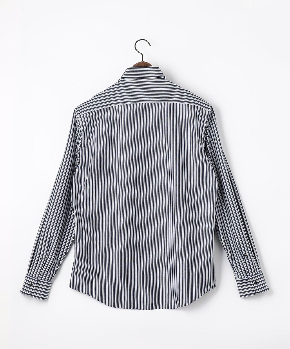 JOSEPH ABBOUD 【ストレッチで快適な着心地・イージーケア】ランダムストライプ ジャージー シャツ 