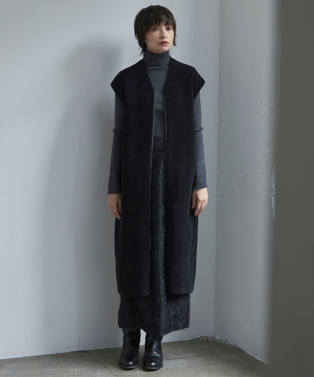 ICB 【CLASSY.1月号掲載・新色追加・洗える】エクストラファインメリノ タートルネックプルオーバー 