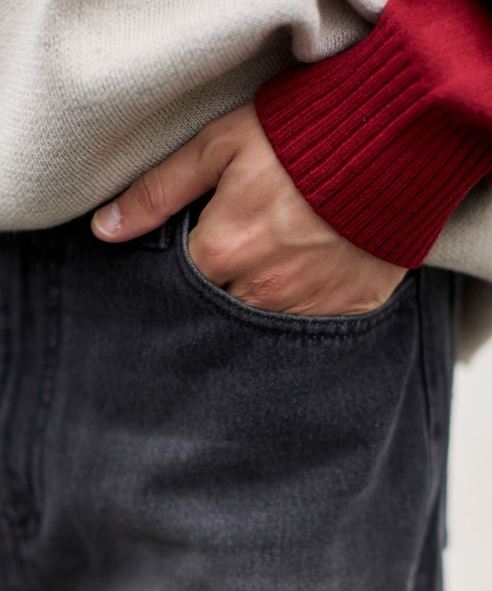 WEGO 【S～Lサイズ展開/ウエスト調整可】パラシュートデニムパンツ 