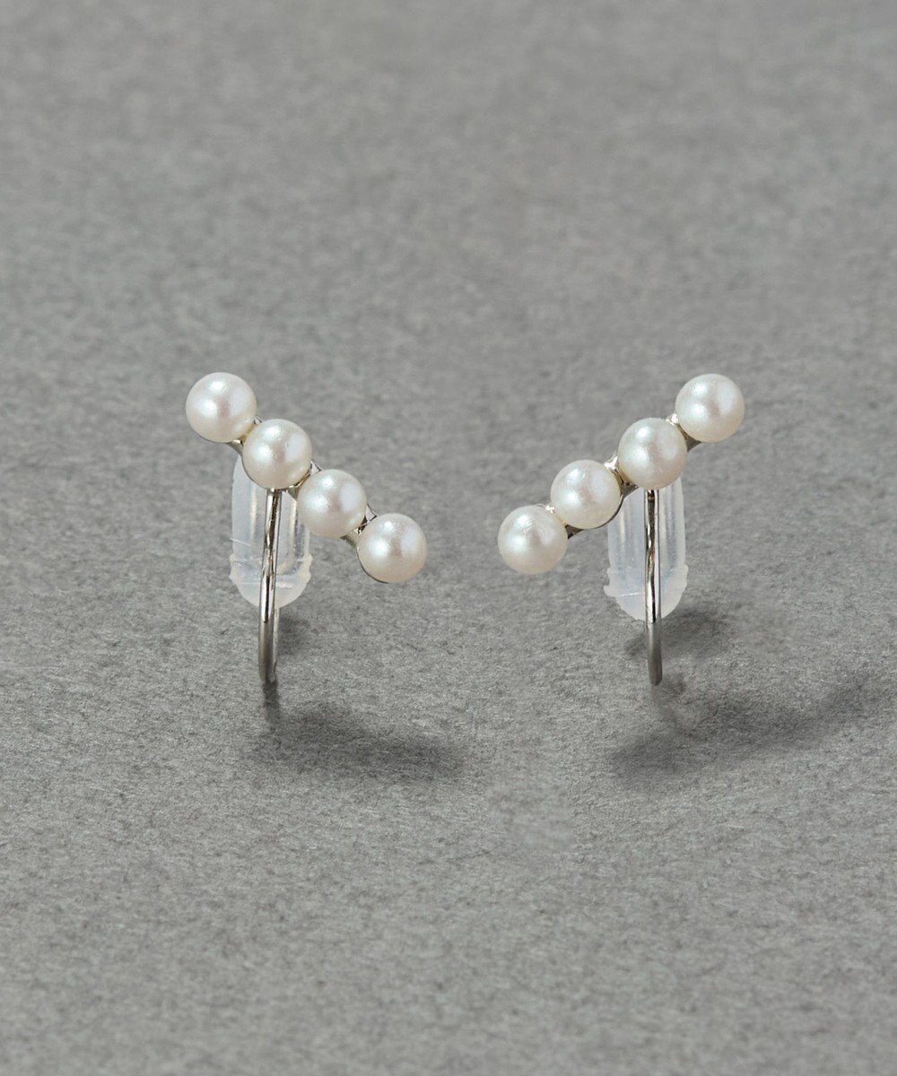 Phoebe 【痛くないシリーズ/金属アレルギー対応】バランスパールライトフィットイヤリング　シルバー 