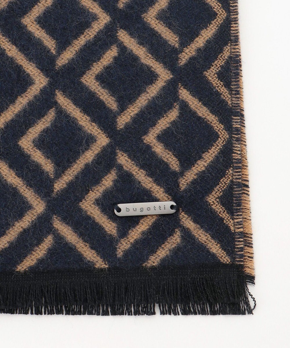 JOSEPH ABBOUD 【リバーシブル】ダイヤパターンＷフェイス ストール 