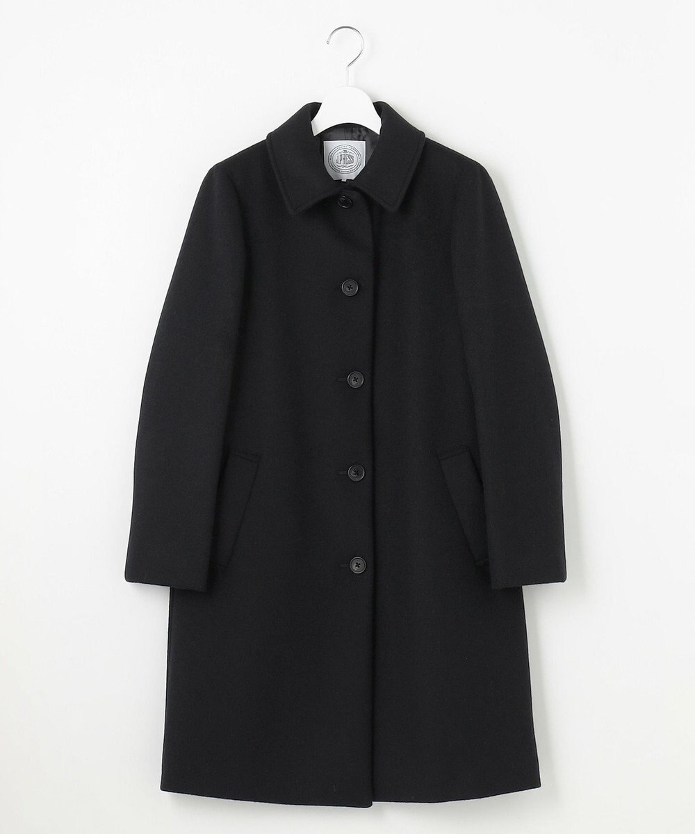 J.PRESS LADIES ショートビーバー ステンカラー コート 