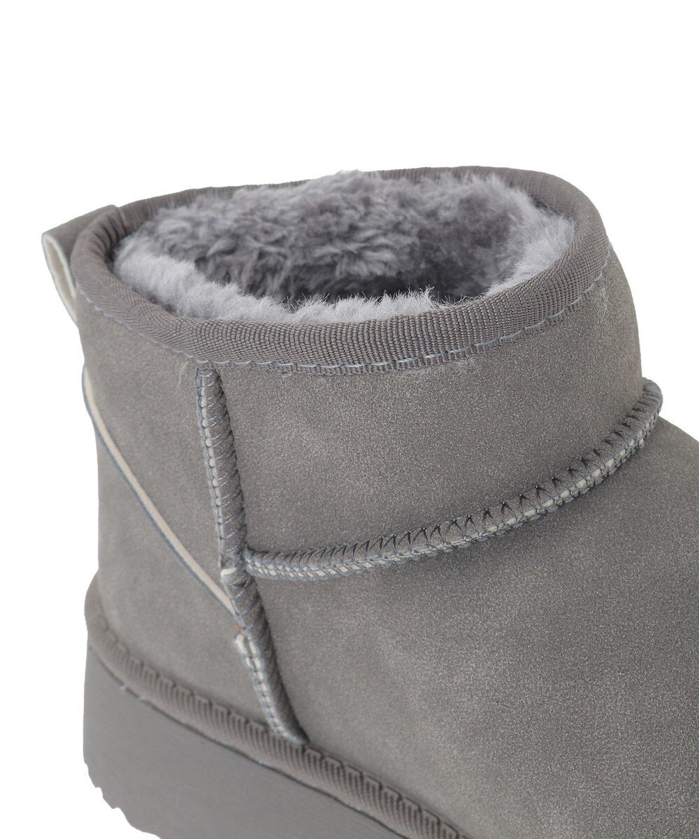 Green Parks ・ｍｉｎｉａ　フェイクムートンショートブーツ 