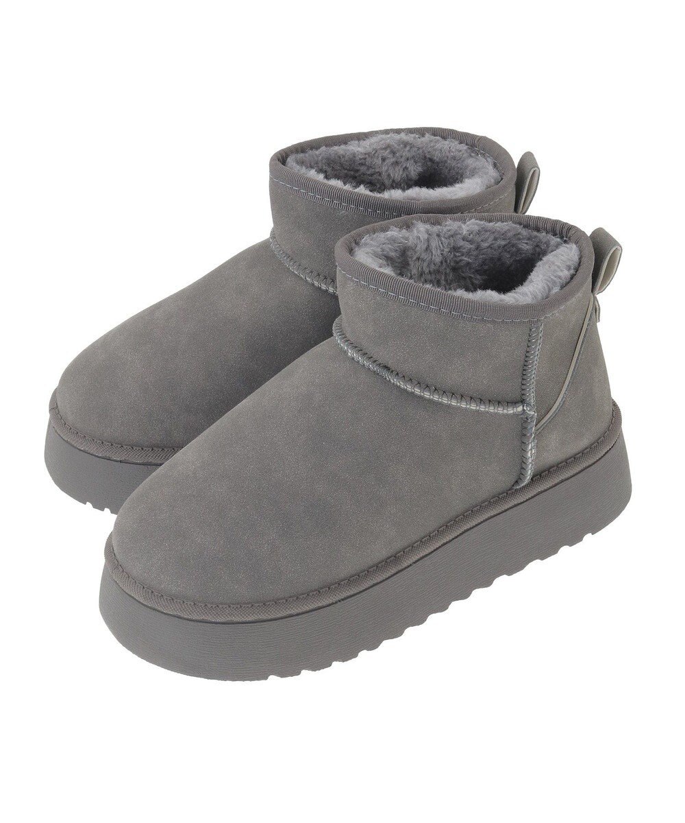 Green Parks ・ｍｉｎｉａ　フェイクムートンショートブーツ 