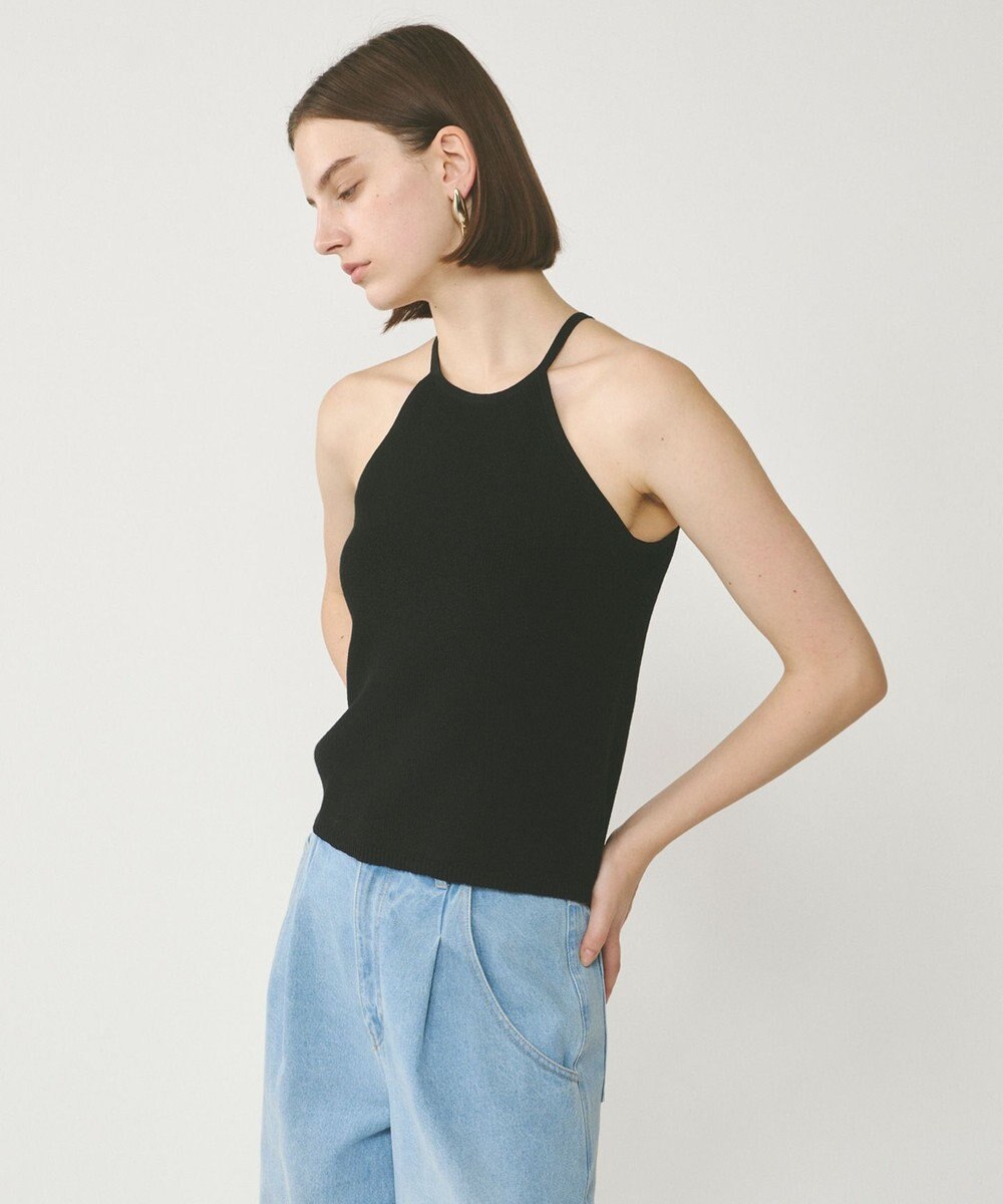 GRACE CONTINENTAL ハイゲージ畦ニットトップ 