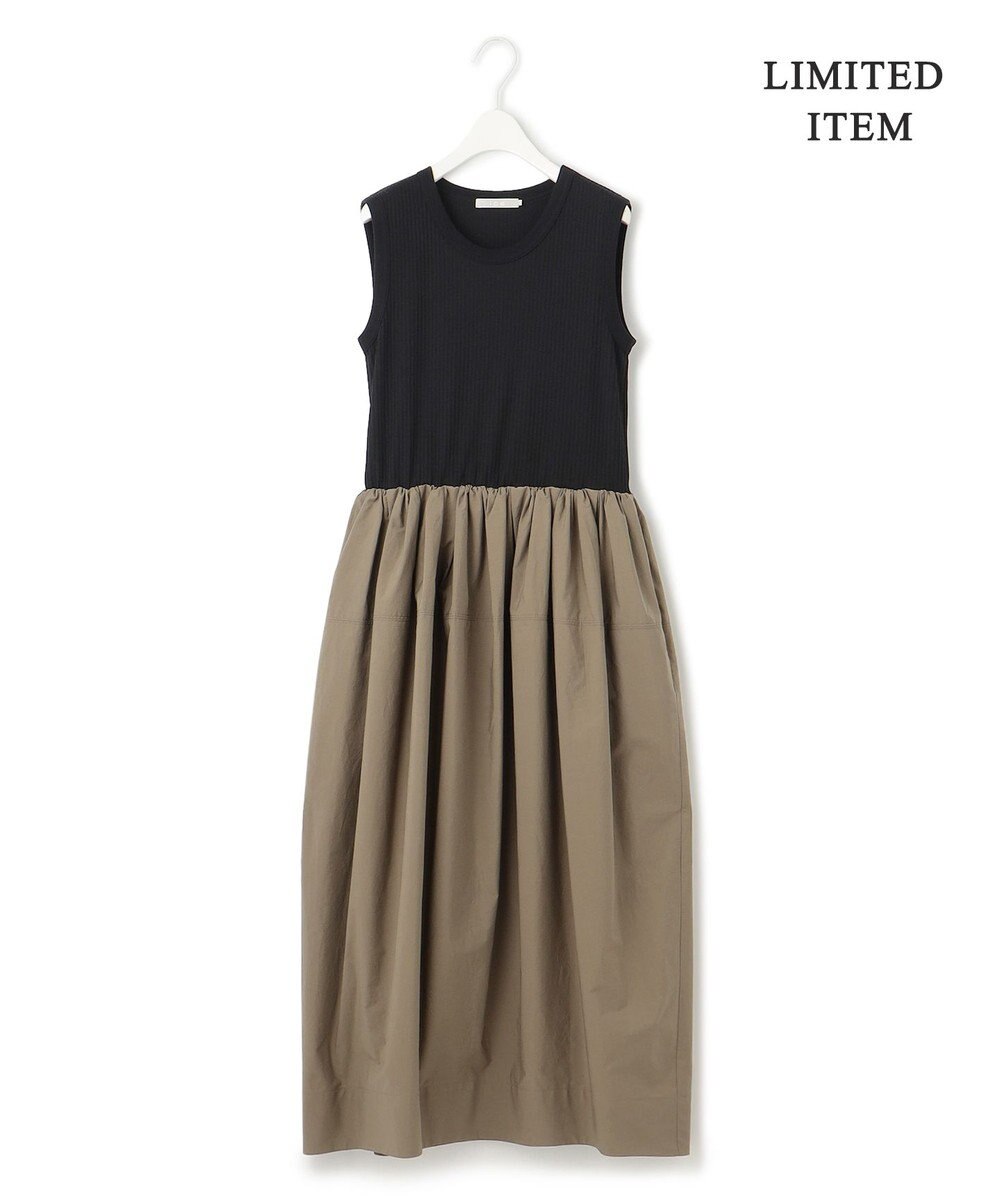 ICB L 【WEB限定・洗える】 リブコンビタイプライター ワンピース 